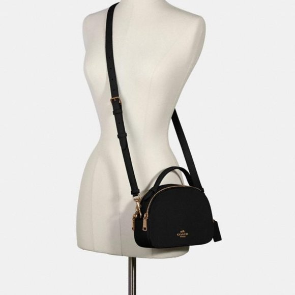 Coach Handbags - Coach Black Serena Satchel Crossbody leather Bag
